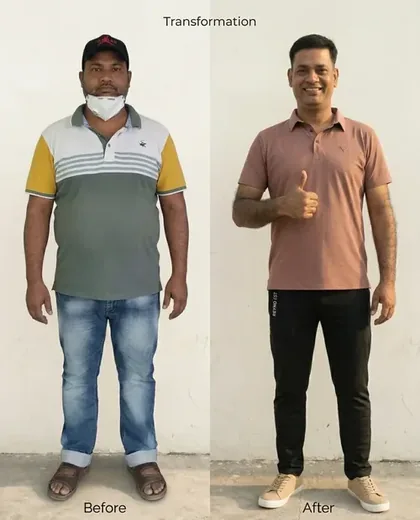 Abid's weight loss transformation — lost 16kg in 6 months with Fit Coach Ibrahim