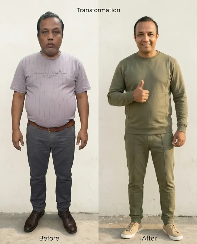 Ibrahim's personal transformation — before and after coaching